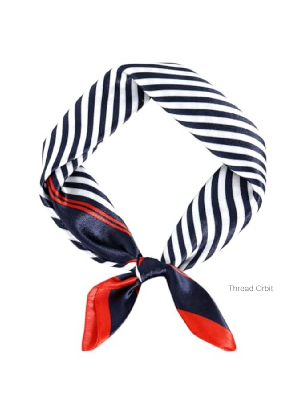 19in Silk Feel Polyester Neck Scarf Square Neckerchief Headband Hair Wrap